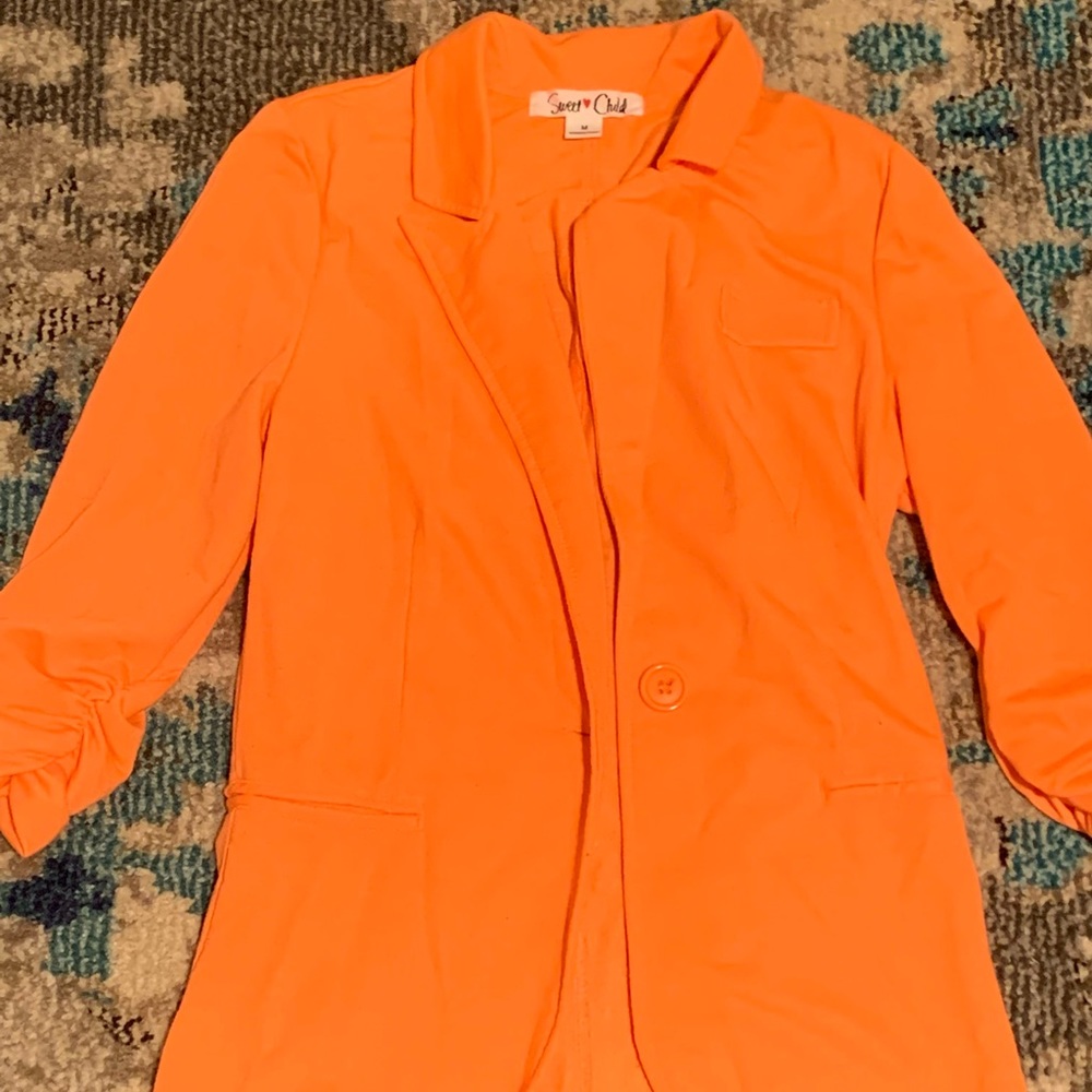 Womens cotton blazer coat